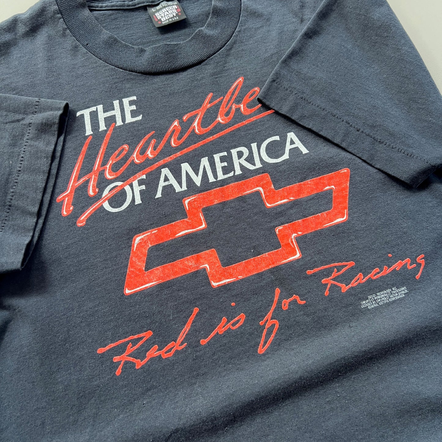 Large 1980s Chevy Heartbeat of America T-shirt