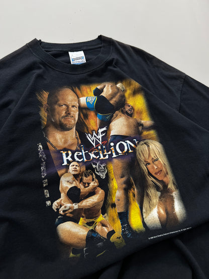 Large 1999 WWF Rebellion Match T-shirt