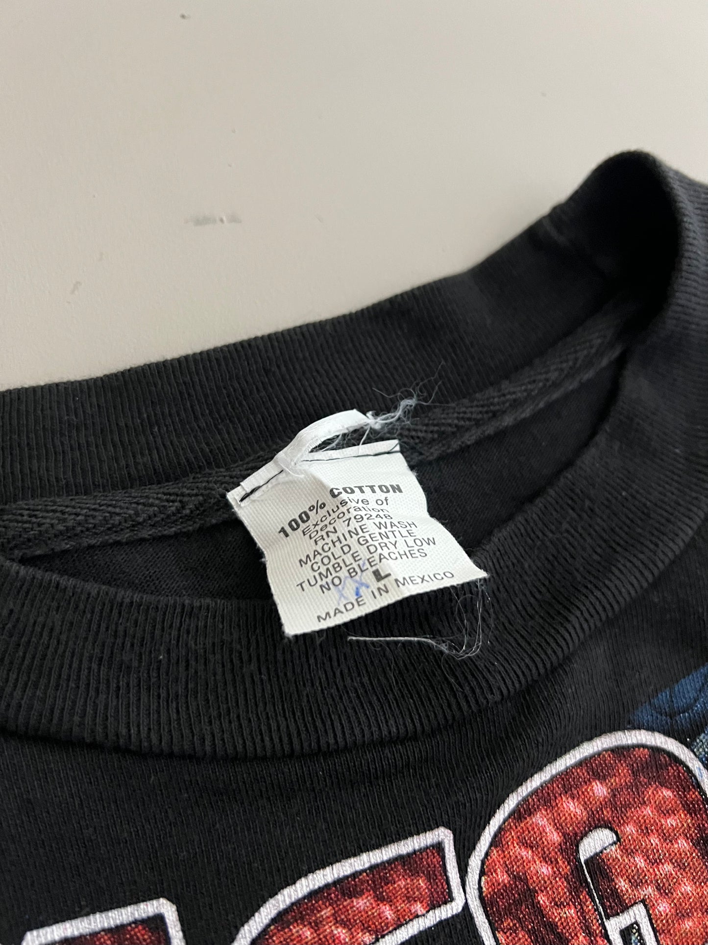 Large 90s Chicago Bulls Back to Back Rap T-shirt