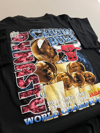 Large 90s Chicago Bulls Back to Back Rap T-shirt