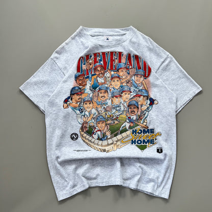 Large 90s Cleveland Indians Champs Caricature T-shirt
