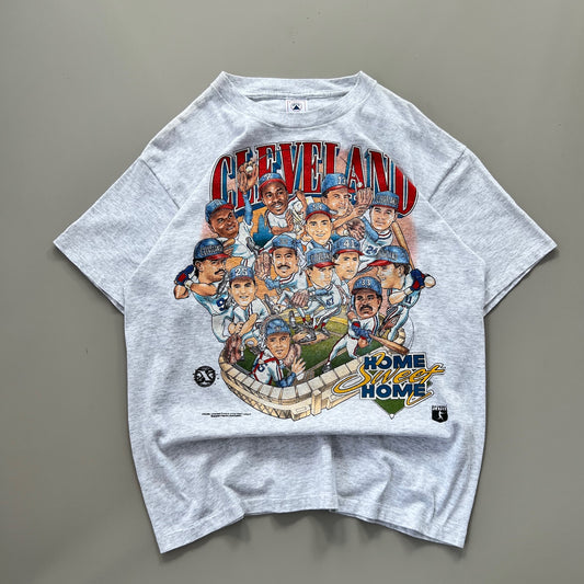 Large 90s Cleveland Indians Champs Caricature T-shirt