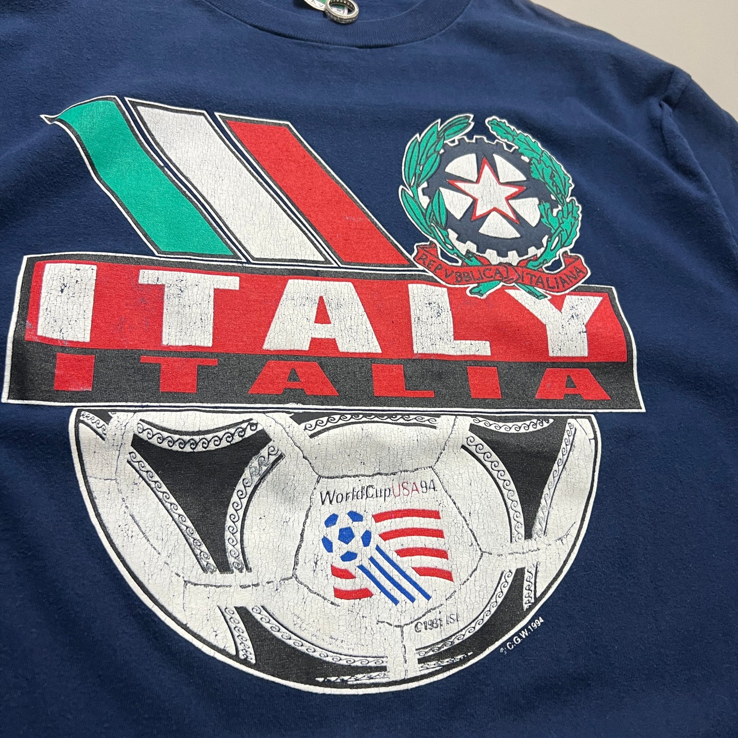 Large 1994 Italy World Cup USA T-shirt