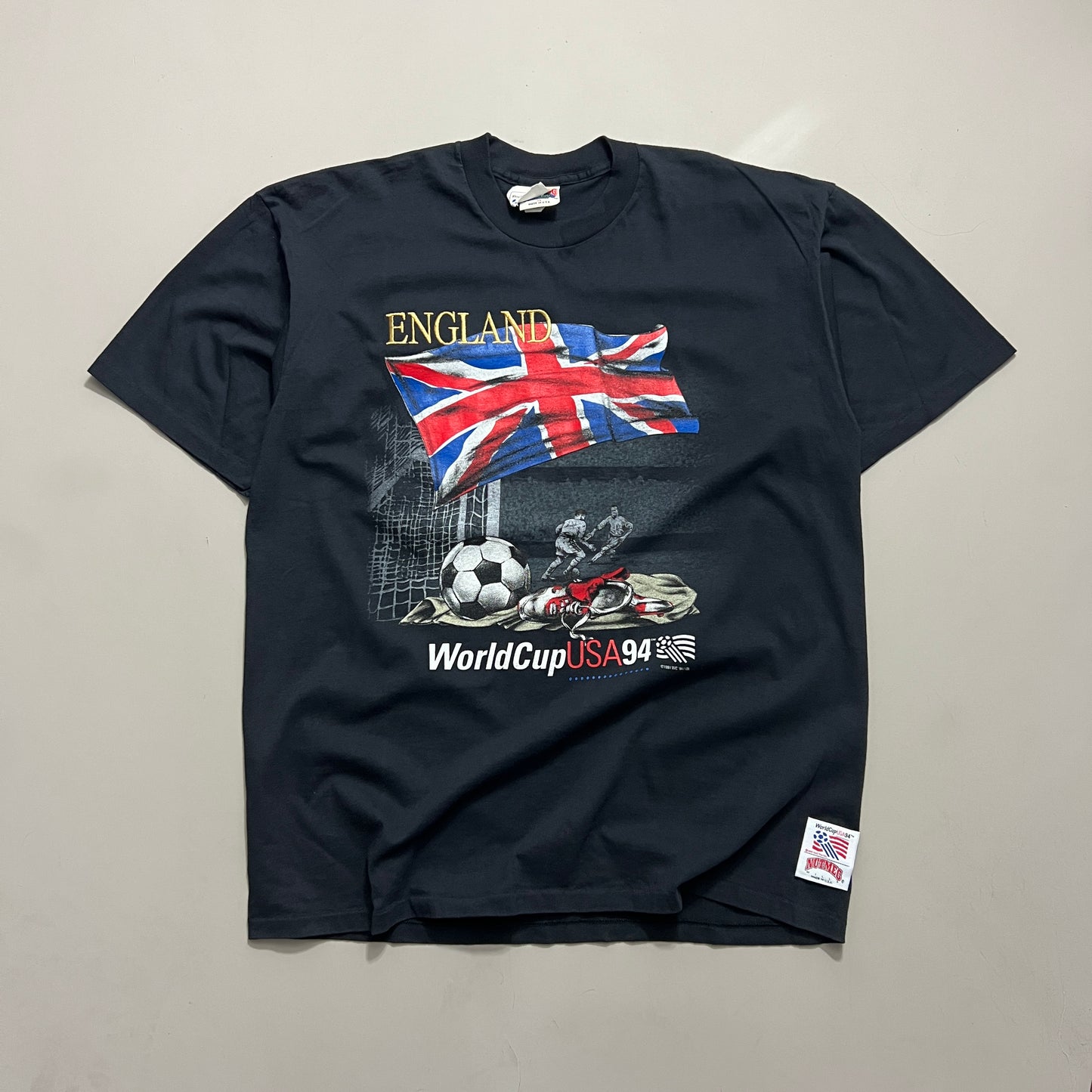 XL 1994 England World Cup USA Nutmeg T-shirt