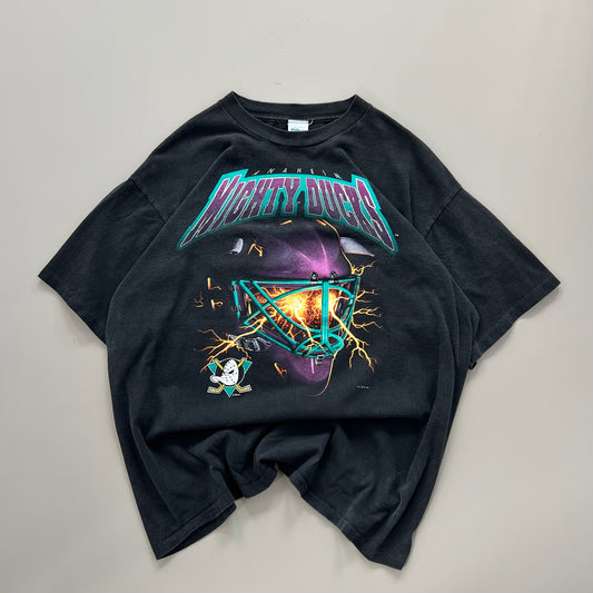 Large 1993 Anaheim Ducks NHL Salem T-shirt