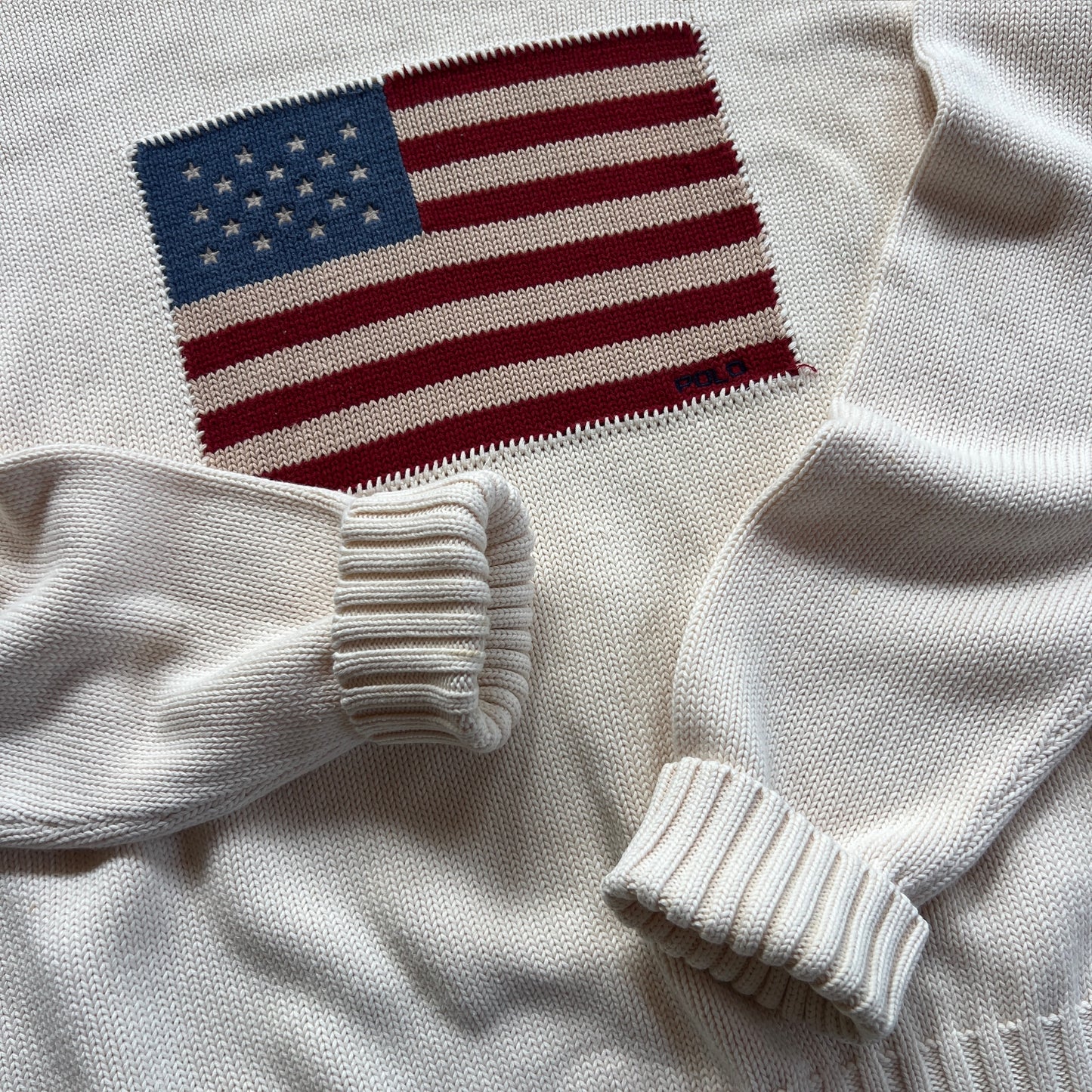 XL Polo Ralph Lauren American Flag Knit Sweater