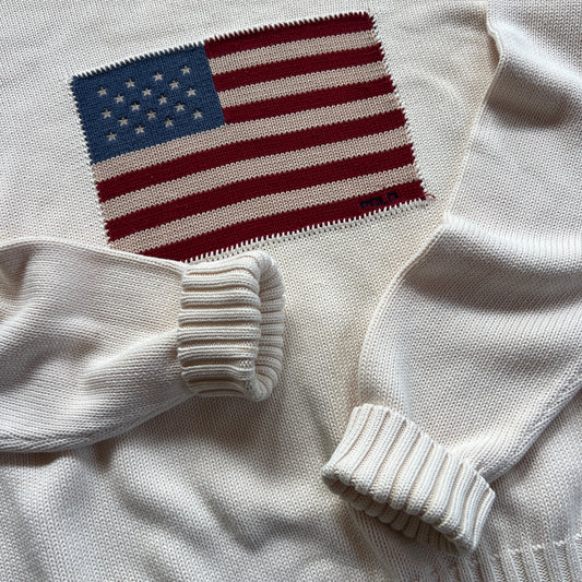 XL Polo Ralph Lauren American Flag Knit Sweater