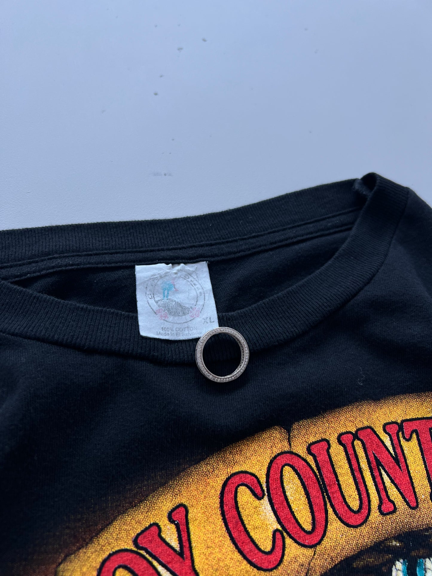 Large 90s Cowboy Country American Thunder T-shirt
