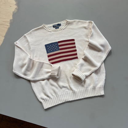 XL Polo Ralph Lauren American Flag Knit Sweater