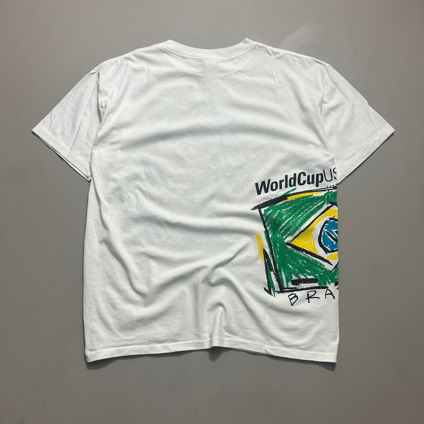 Large 1994 World Cup Usa Brazil Wrap Around T-shirt