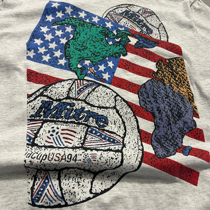 Large 1994 Mitre World Cup usa T-shirt