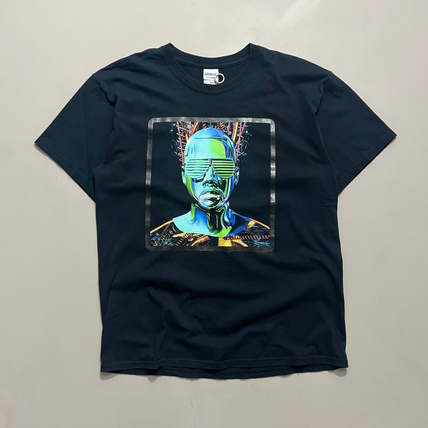 Large 2008 Kanye West Glow in the Dark Tour T-shirt