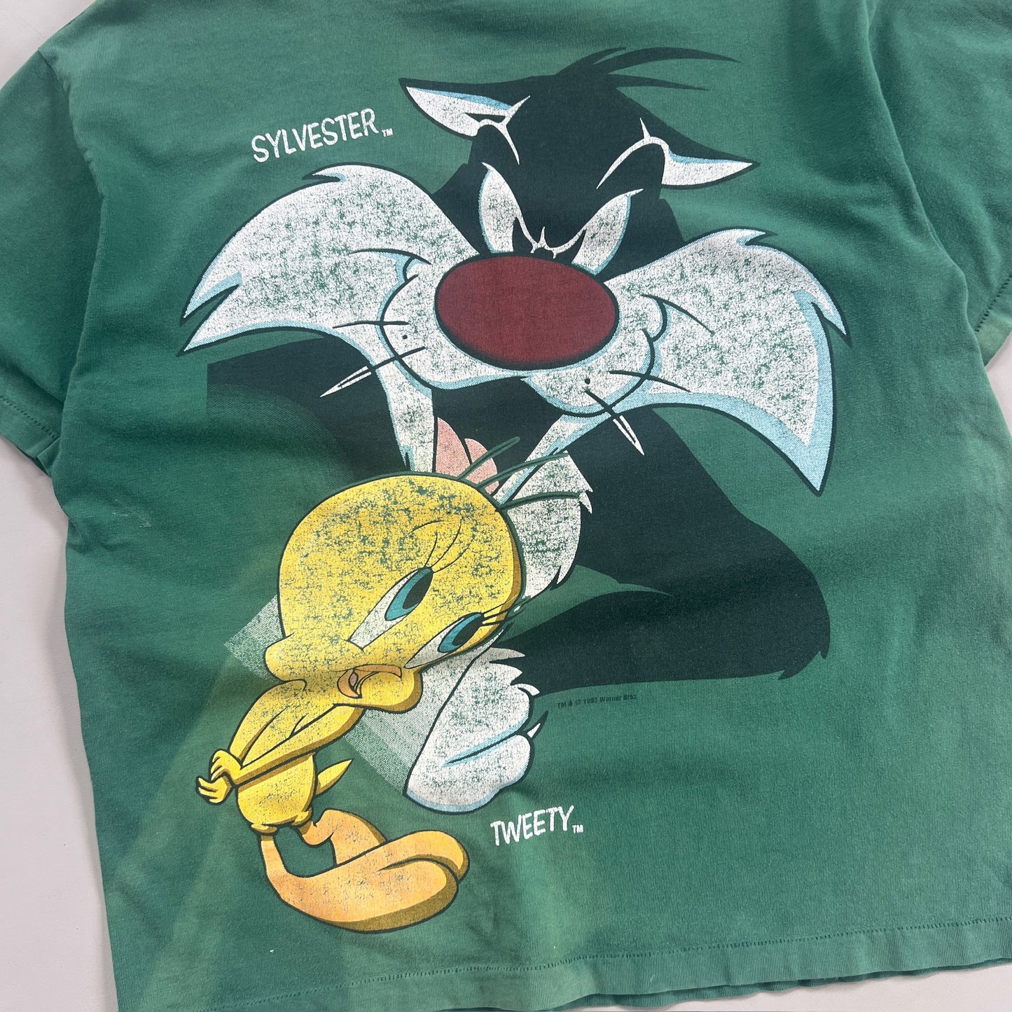 Large 1993 Sylvester x Tweety Looney Tunes T-shirt
