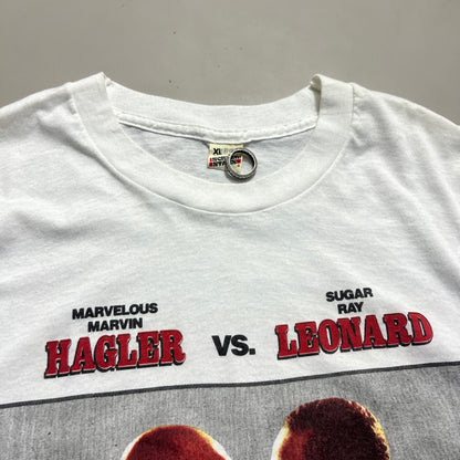 XL 1987 Super Fight Hagler v Leonard Boxing T-shirt