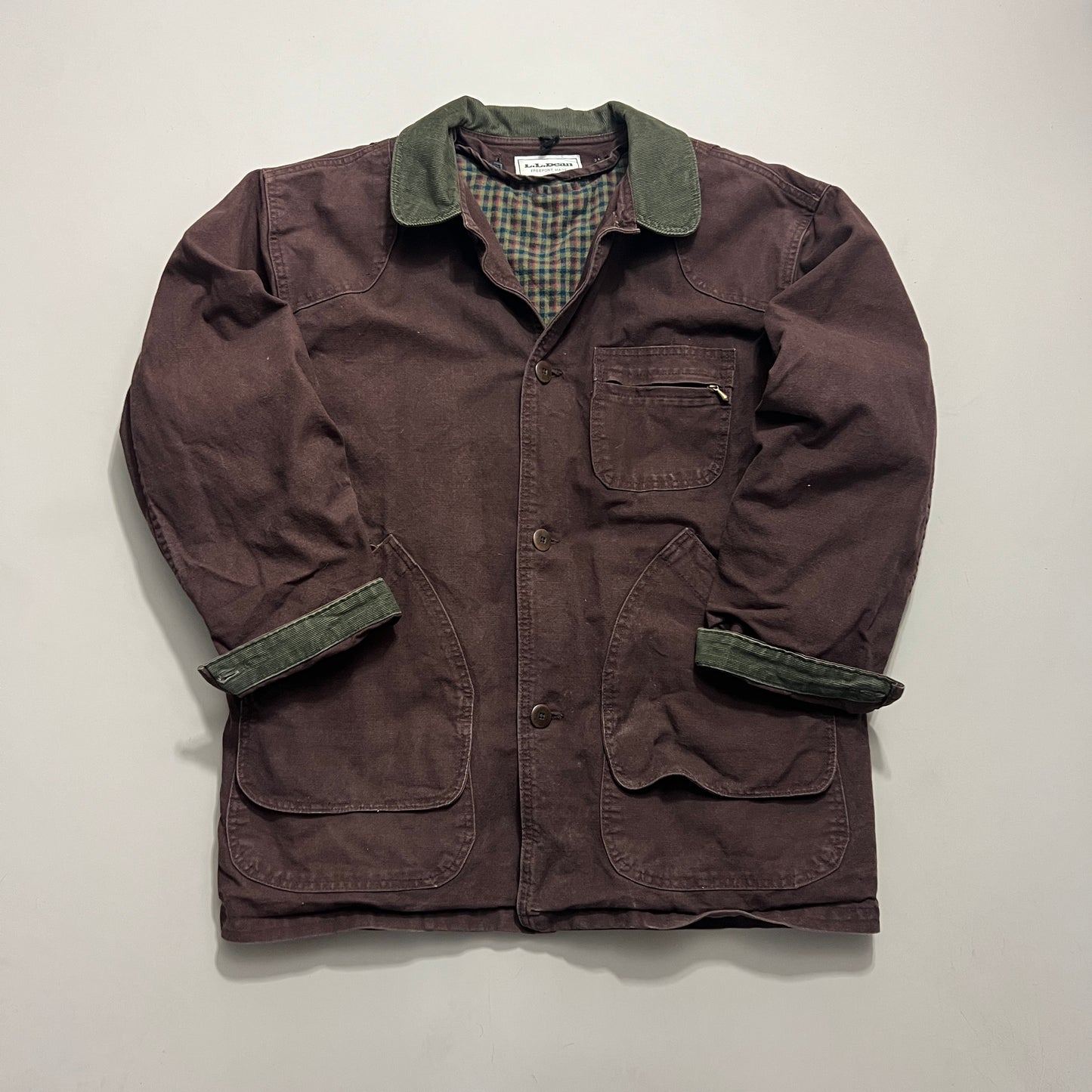XL 1990s L.L. Bean Plum Barn Coat