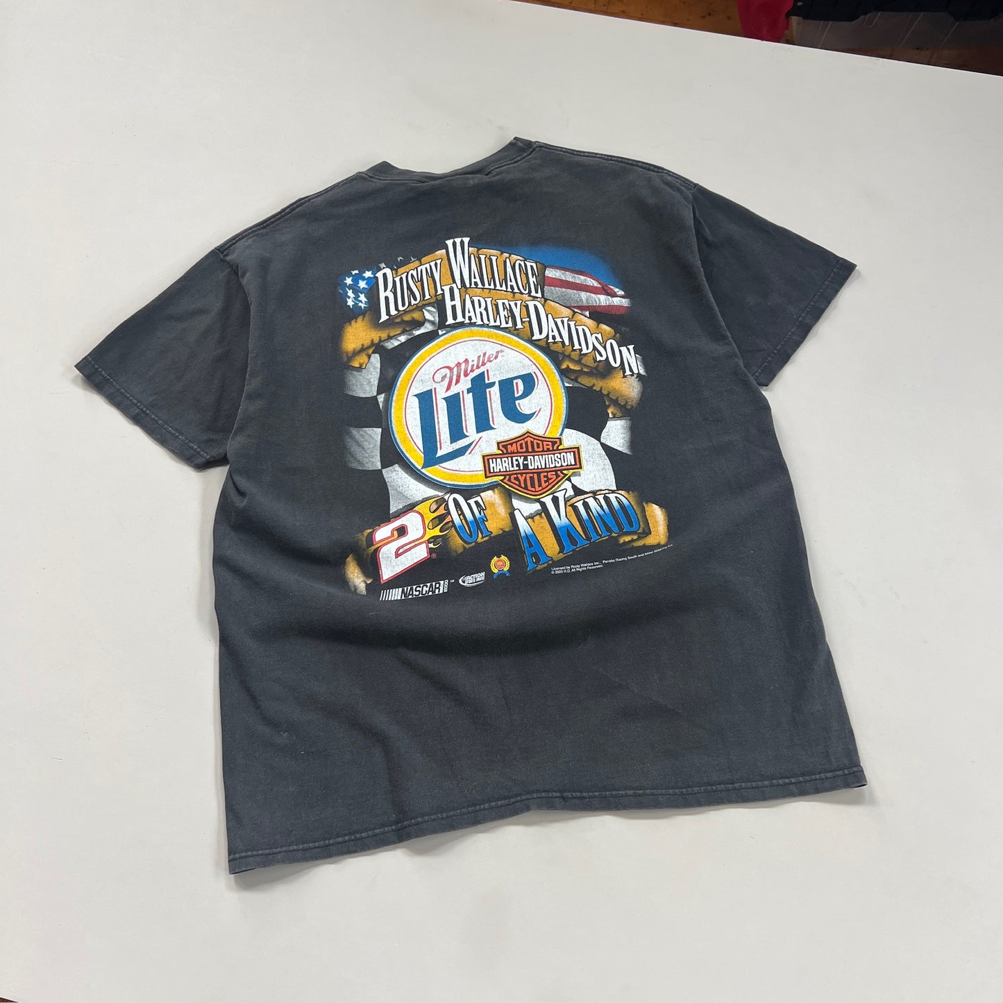 Large 2000 Rusty Wallace Harley Davidson T-shirt