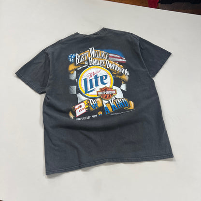 Large 2000 Rusty Wallace Harley Davidson T-shirt
