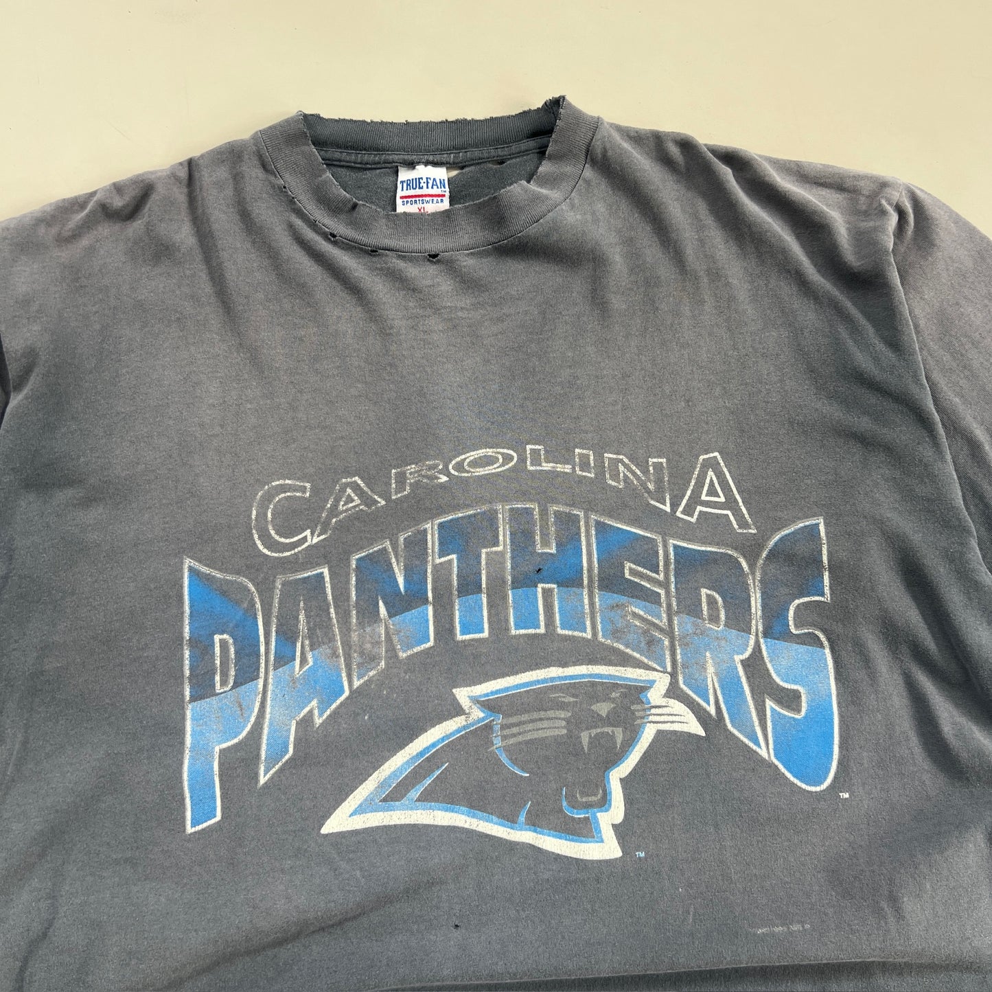 XL 1990s Distressed Carolina Panthers T-shirt