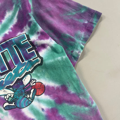 Medium 1990s Charlotte Hornets Tie Dye T-shirt