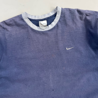 XL 2000s Navy Nike Check T-shirt