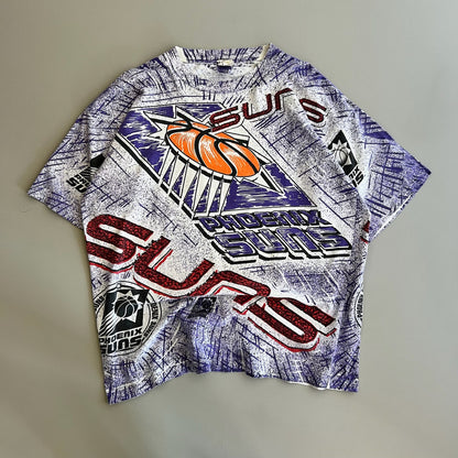 XL 90s Phoenix Suns Magic Johnson AOP T-shirt