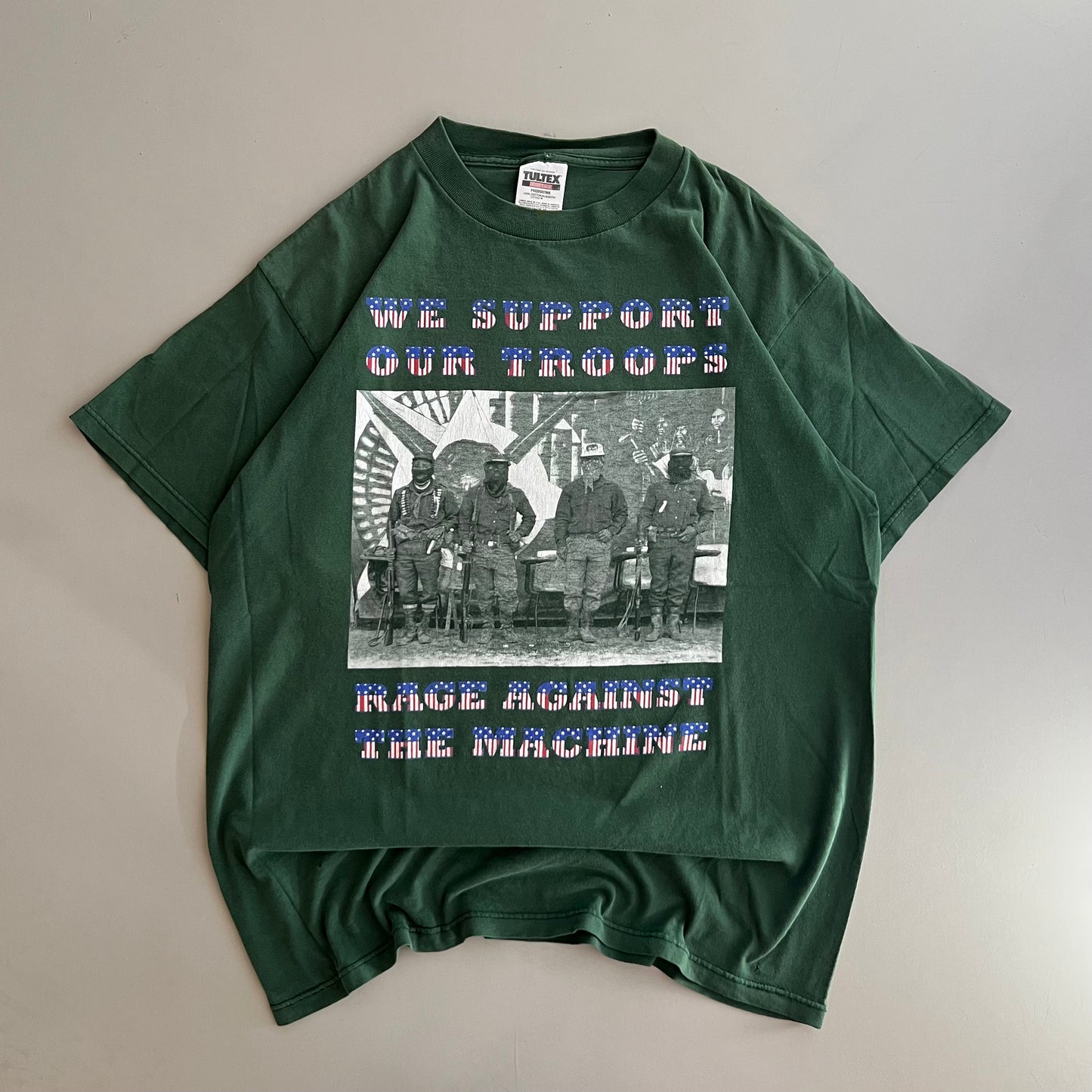 XL 90s Rage Against the Machine Support our Troops T-shirt