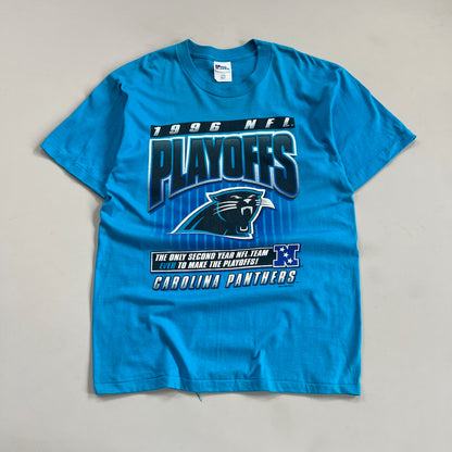 Large 1996 Carolina Panthers NFL Playoffs T-shirt