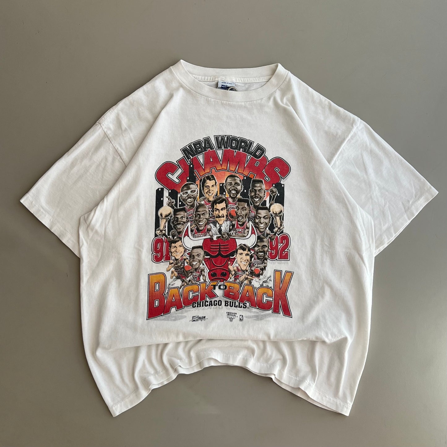 XL 1992 Chicago Bulls Back To Back Champions T-shirt