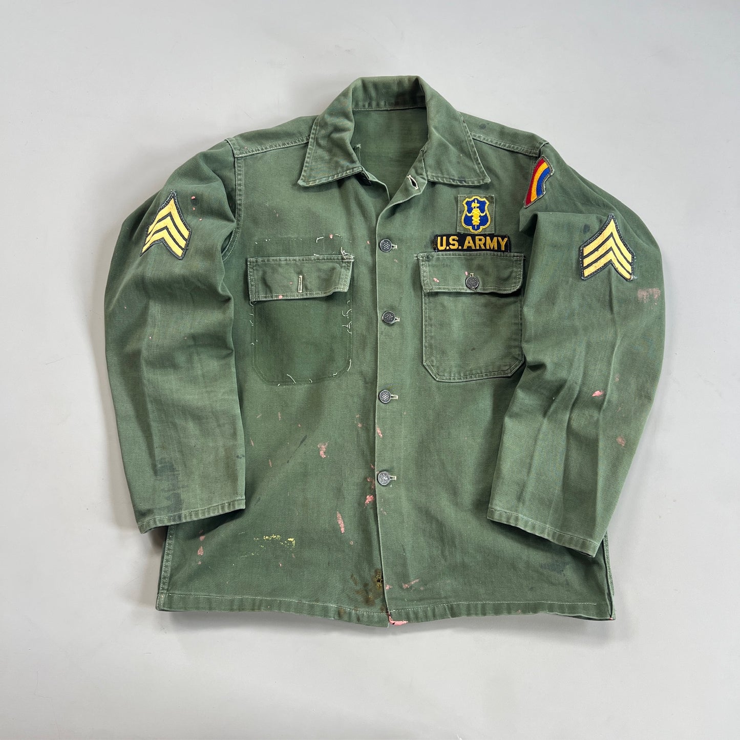 Large 1960s 13 Star US Army Shirt
