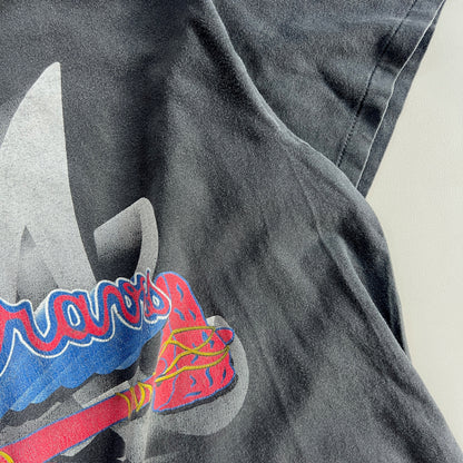 Large 1993 Atlanta Braves Shadow Logo T-shirt