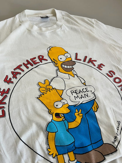 XL 90s The Simpsons Like Father Like Son T-shirt