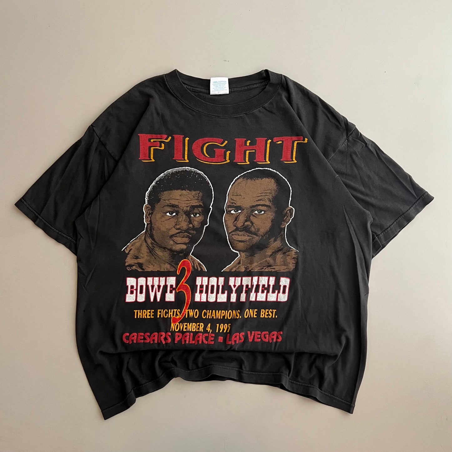 XL 1995 Holyfield vs Bowe 3 T-shirt