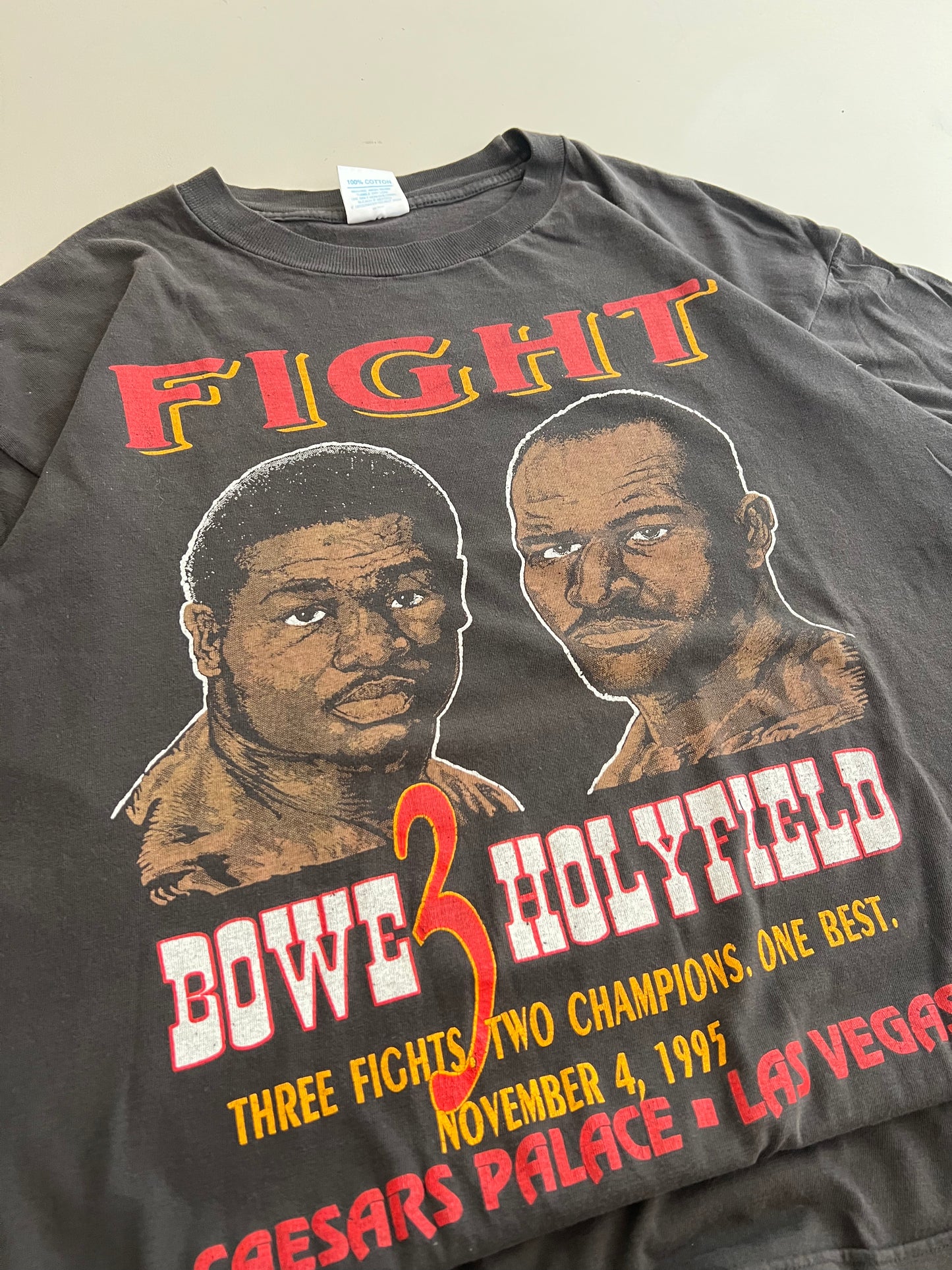 XL 1995 Holyfield vs Bowe 3 T-shirt