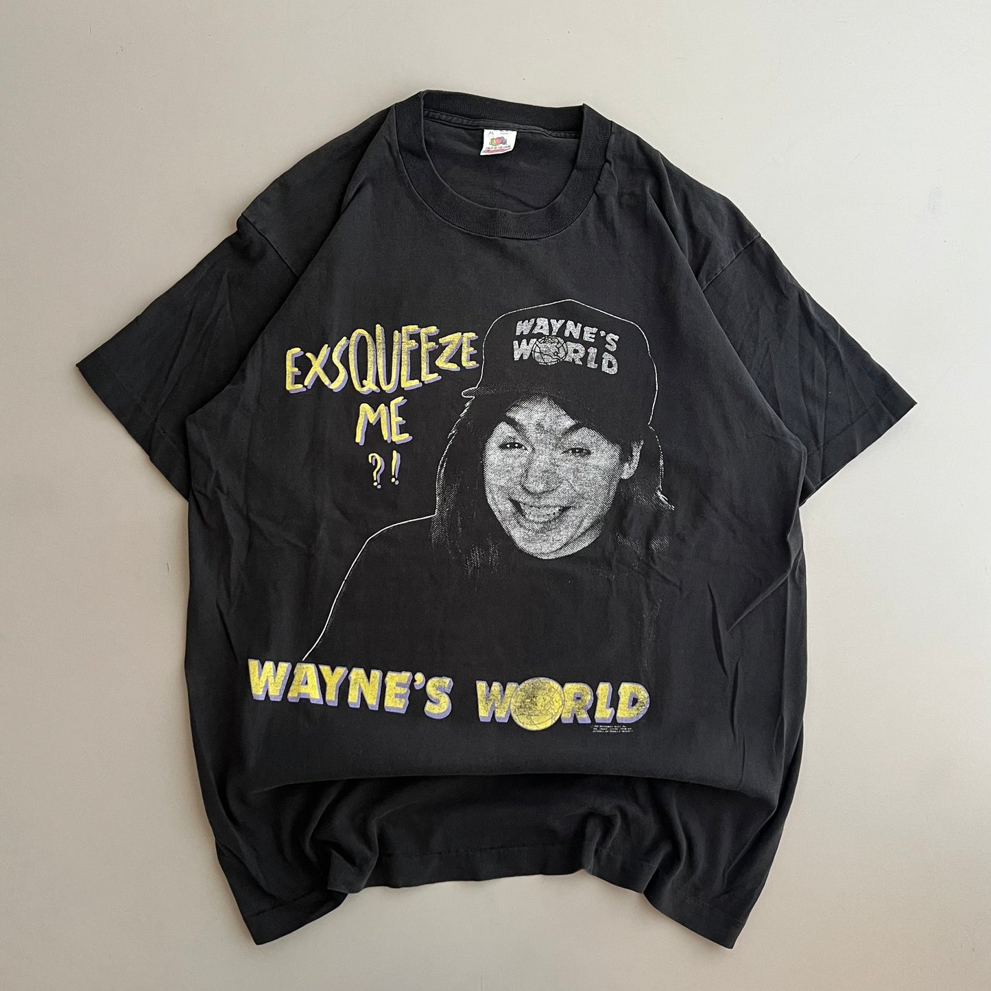 XL 1992 Waynes World Exsqueeze Me? T-shirt