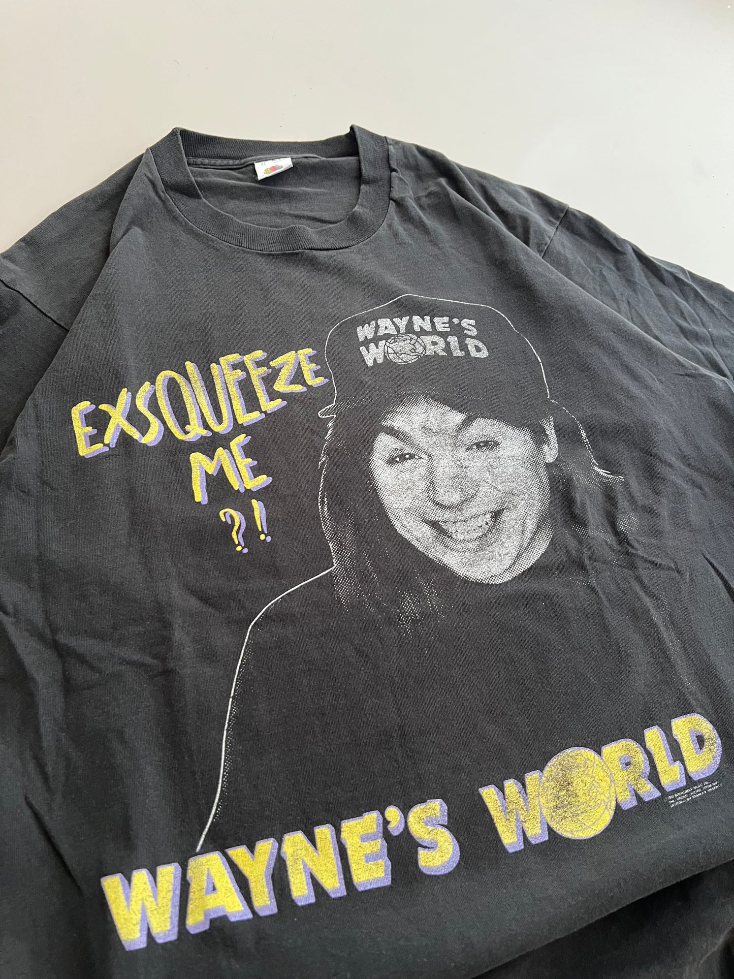 XL 1992 Waynes World Exsqueeze Me? T-shirt