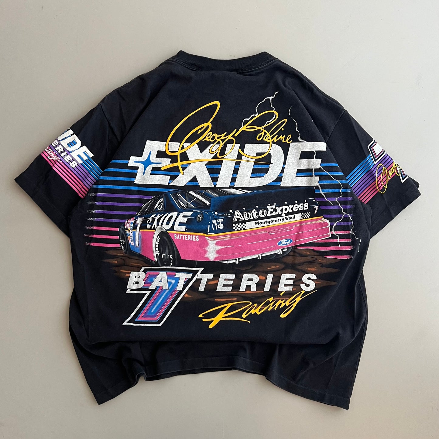 Large 1994 Geoff Bodine Exide T-shirt
