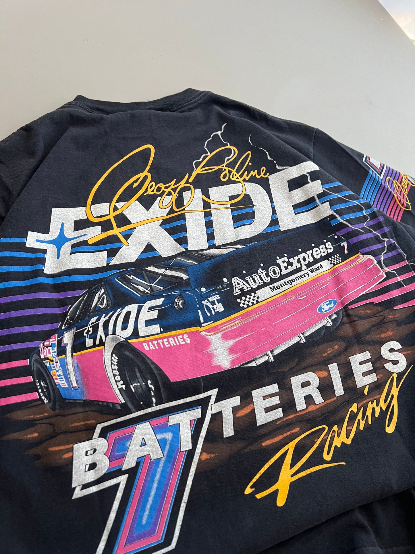 Large 1994 Geoff Bodine Exide T-shirt