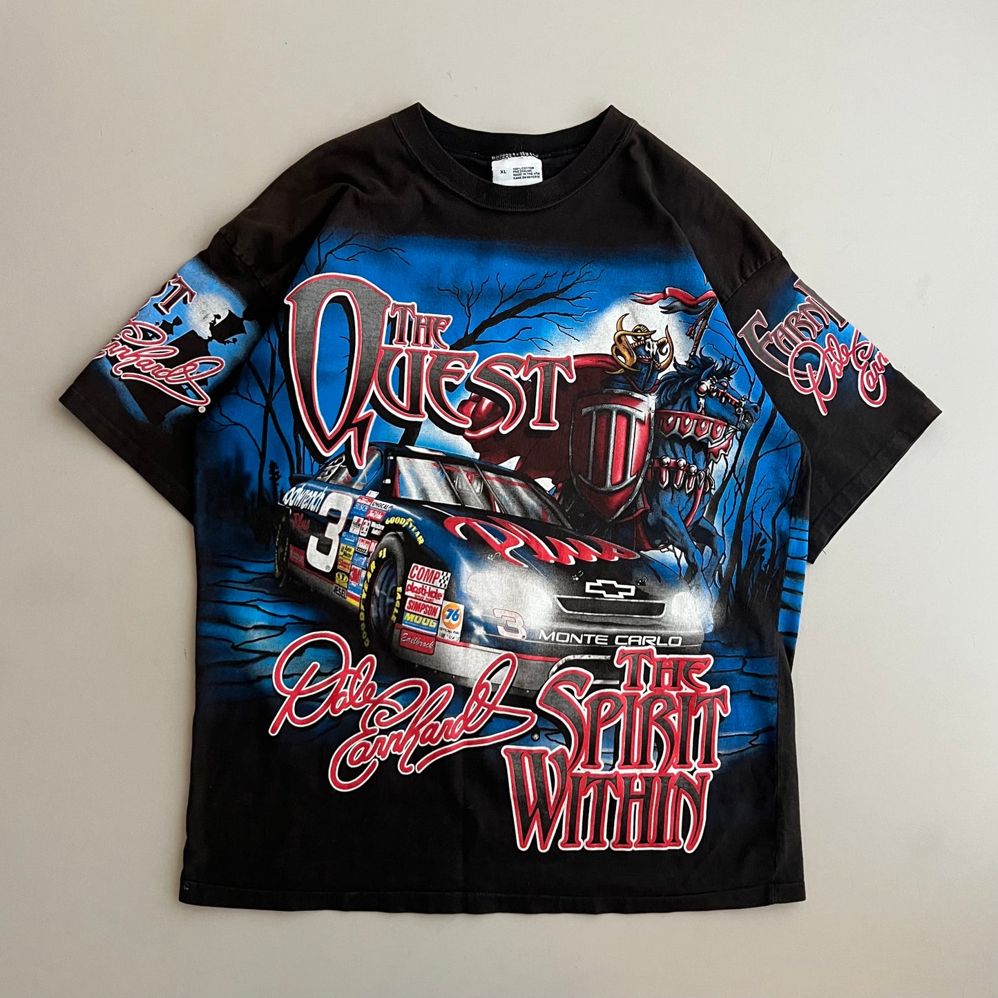 XL 1998 Dale Earnhardt The Quest AOP T-shirt