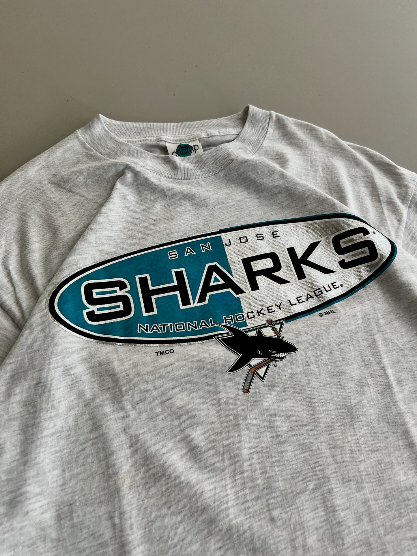 Large 90s San Jose Sharks T-shirt