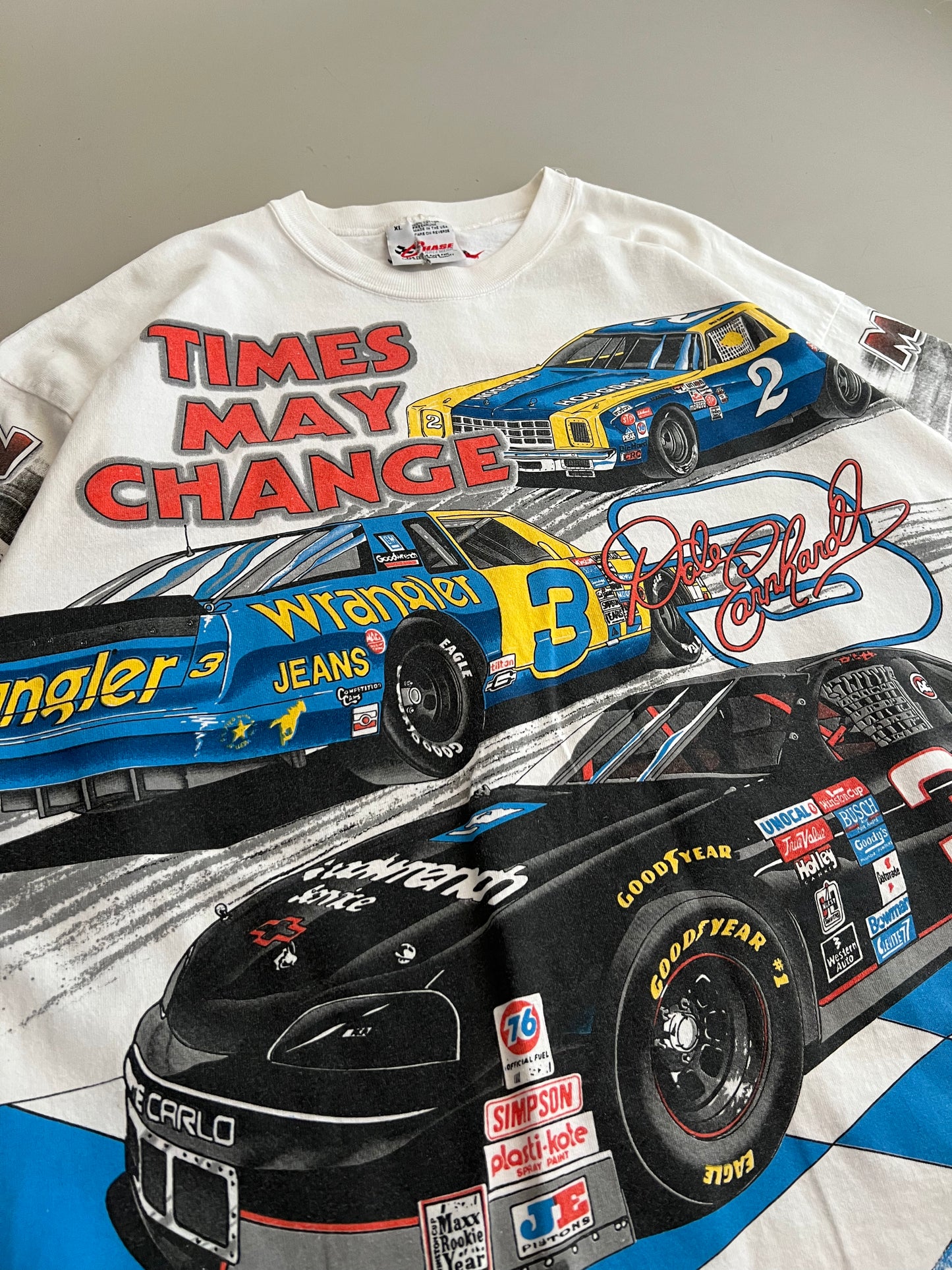 XL 1996 Dale Earnhardt Times May Change AOP T-shirt