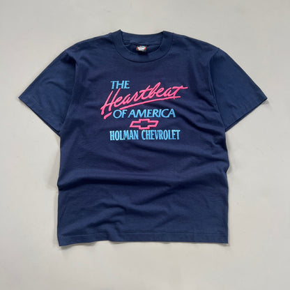 Large 1980s Heartbeat of America Chevy T-shirt