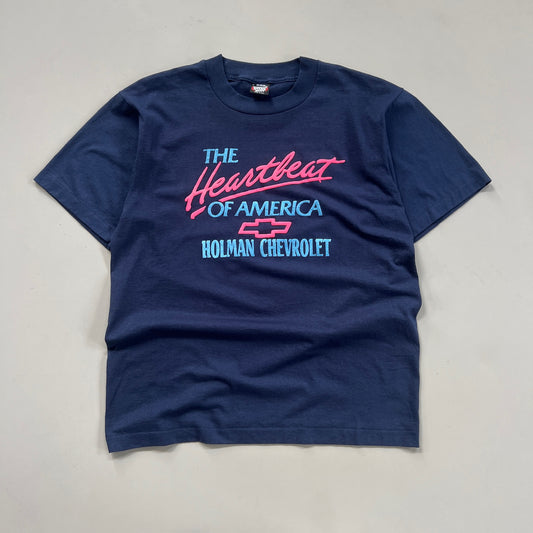Large 1980s Heartbeat of America Chevy T-shirt