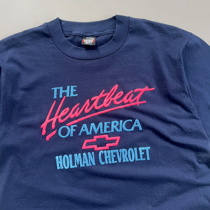Large 1980s Heartbeat of America Chevy T-shirt