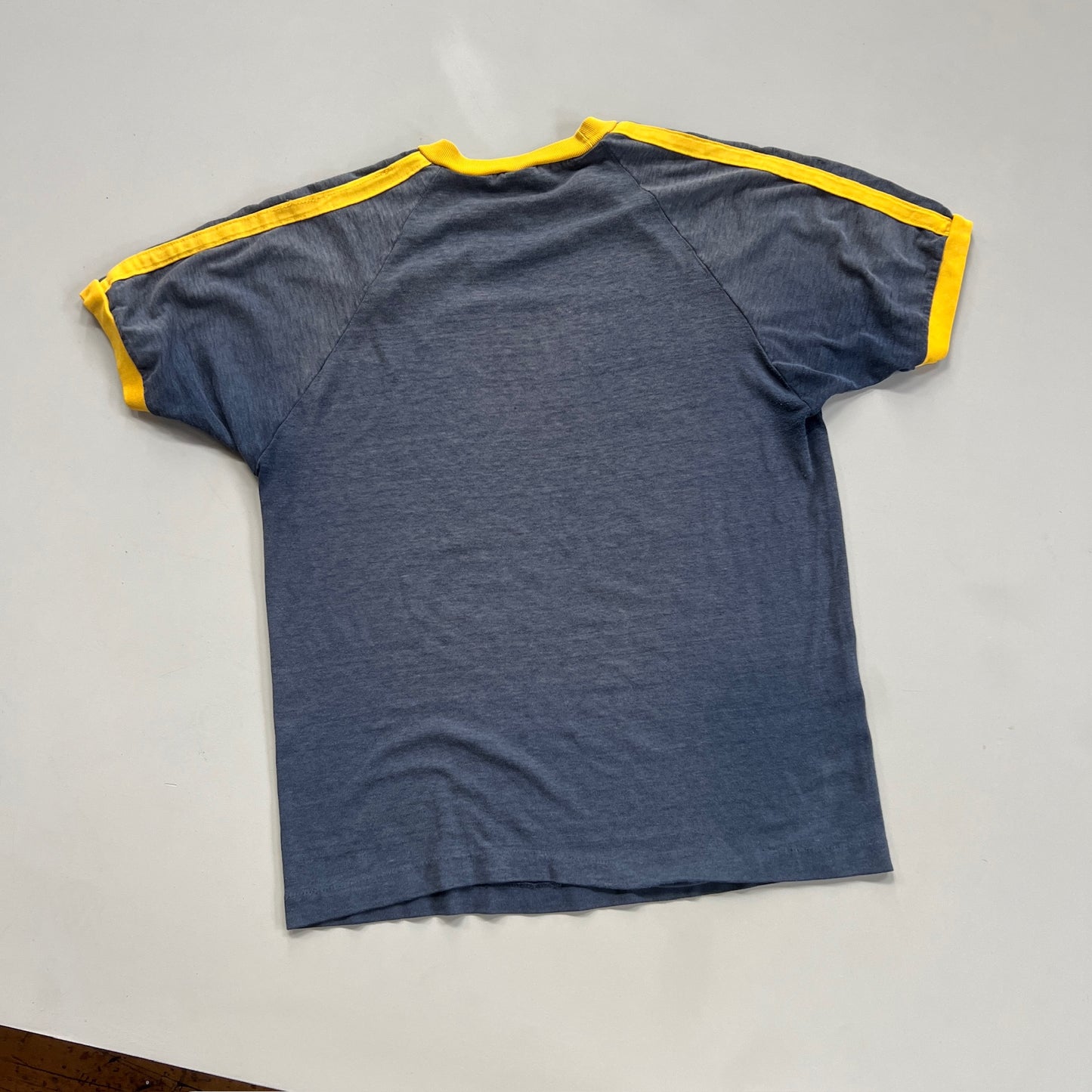 Large 1980s New York Cosmos Champion Ringer Shirt