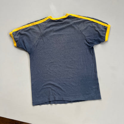 Large 1980s New York Cosmos Champion Ringer Shirt