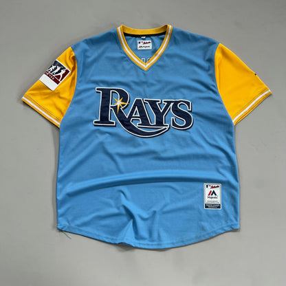 XL Tampa Bay Rays Majestic Jersey
