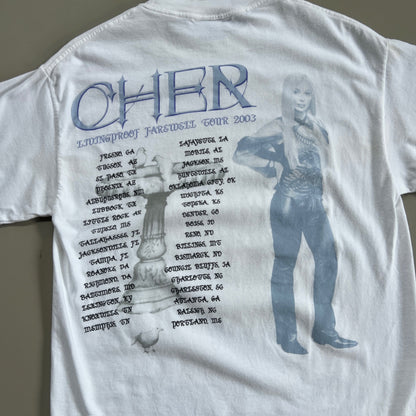 Large 2003 Cher Livingproof Farewell Tour T-shirt