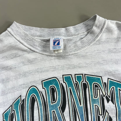 Medium 1980s Charlotte Hornets Logo7 T-shirt