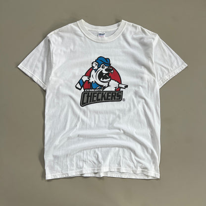Large 2000s Charlotte Checkers ECHL T-shirt