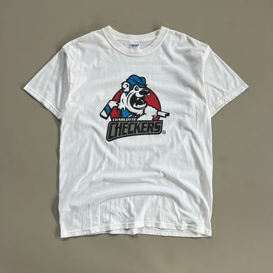Large 2000s Charlotte Checkers ECHL T-shirt